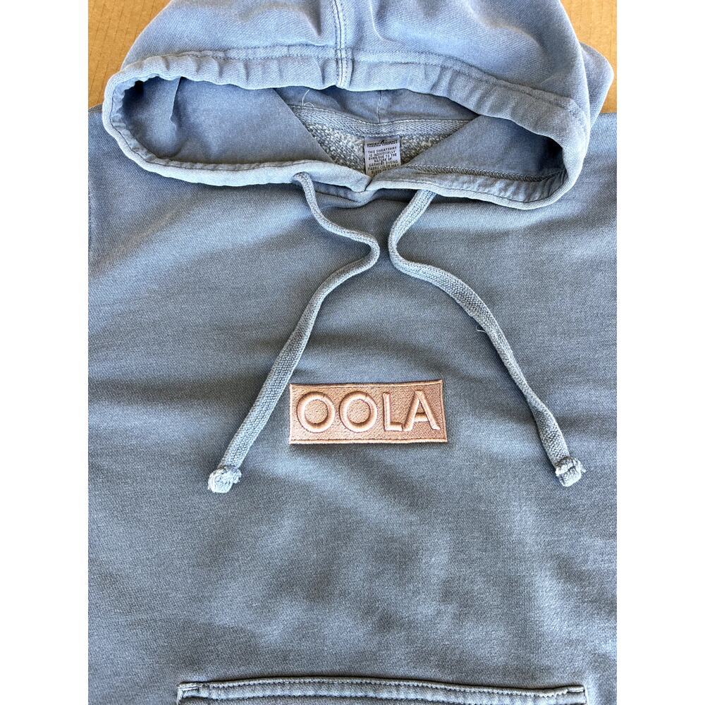 OOLA hoodie blue sweatshirt, women's size S